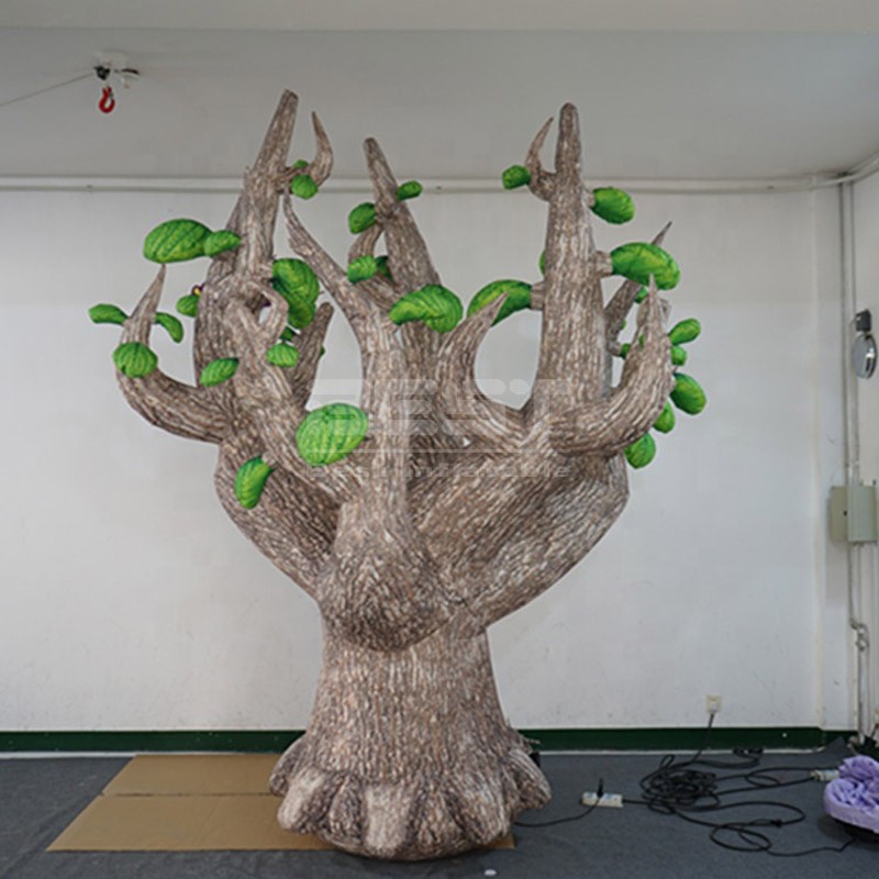 Giant inflatable life tree with green leaves Outdoors park deco inflatable green tree