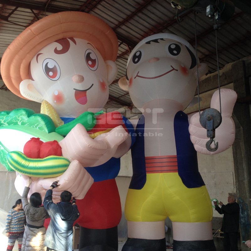 Inflatable Cartoon Farmer 6m Heighth