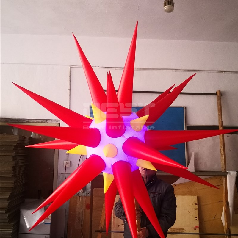 Hanging Inflatable Ligthing Star Decoration 1.5m