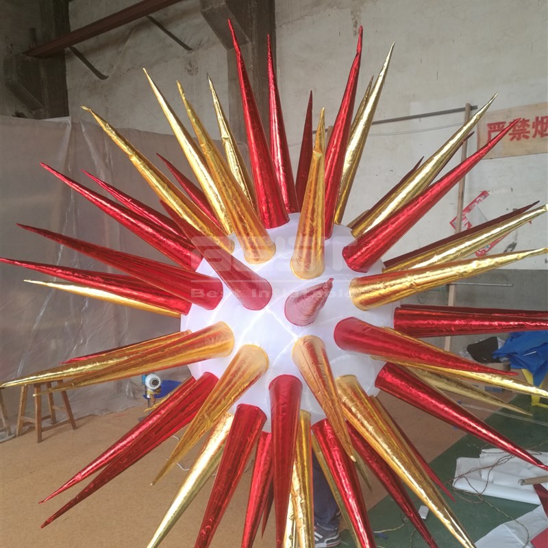 Hot sale Color changing LED lighting wedding stage design inflatable star