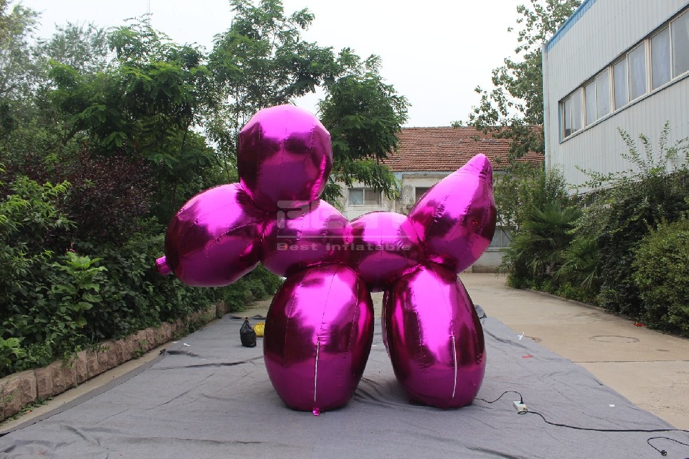 customized outdoor giant inflatable standing dog cartoon balloon for sale