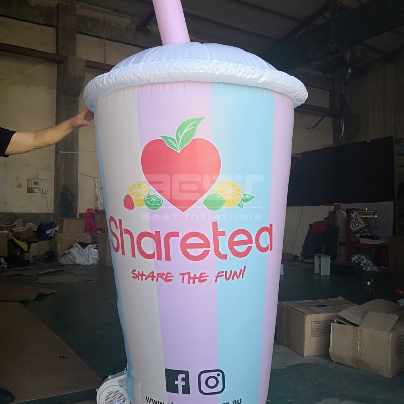 Inflatable Replicas Models Milkshake Cup for Advertising