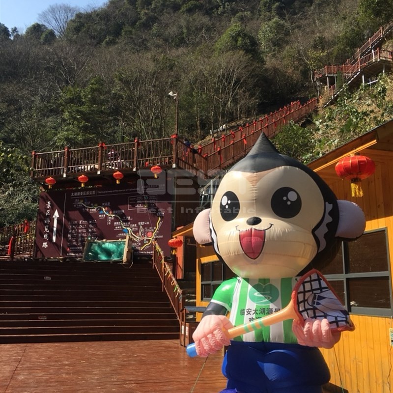 2.5m Outdoor Advertising Inflatable Products Customized Giant Monkey for Decoration