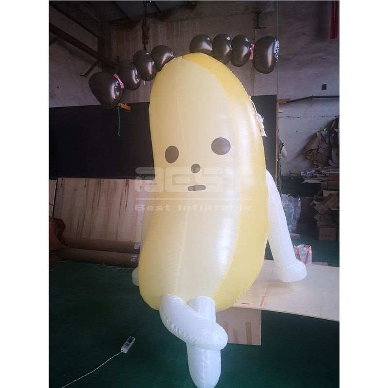 Light Inflatable banana Fruit model inflatable Giant banana