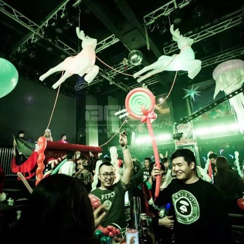 High Quality Outdoor Giant Decoration  Inflatable Deer with LED Light