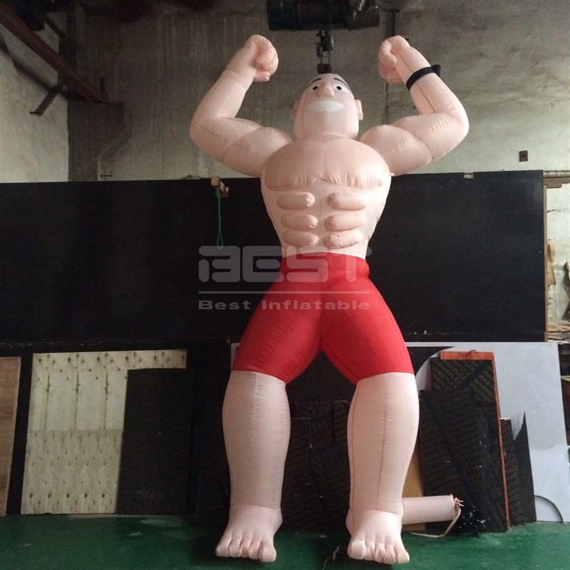 Advertising For GYM Club Advertising Fitness inflatable cartoon character inflatable GYM muscle man model