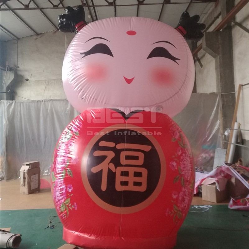 Factory Customized Inflatable Mascot Costume Lol Doll Girl Plush Advertising Party Adult Costume for Sale Handmade