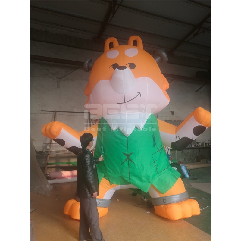 Giant blow up animals cartoon balloon inflatable tiger for outdoor decoration advertising