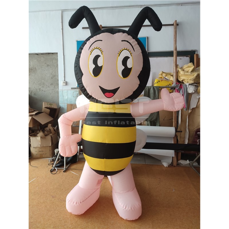 Customized Funny large inflatable bee cartoon toys for advertising