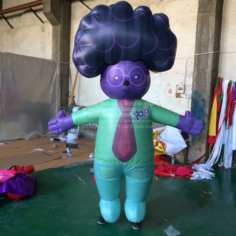 Fruit Inflatable Big Cartoon Purple Cute Grape and Strawberry Big Cartoon role play walking inflatable mascot costume