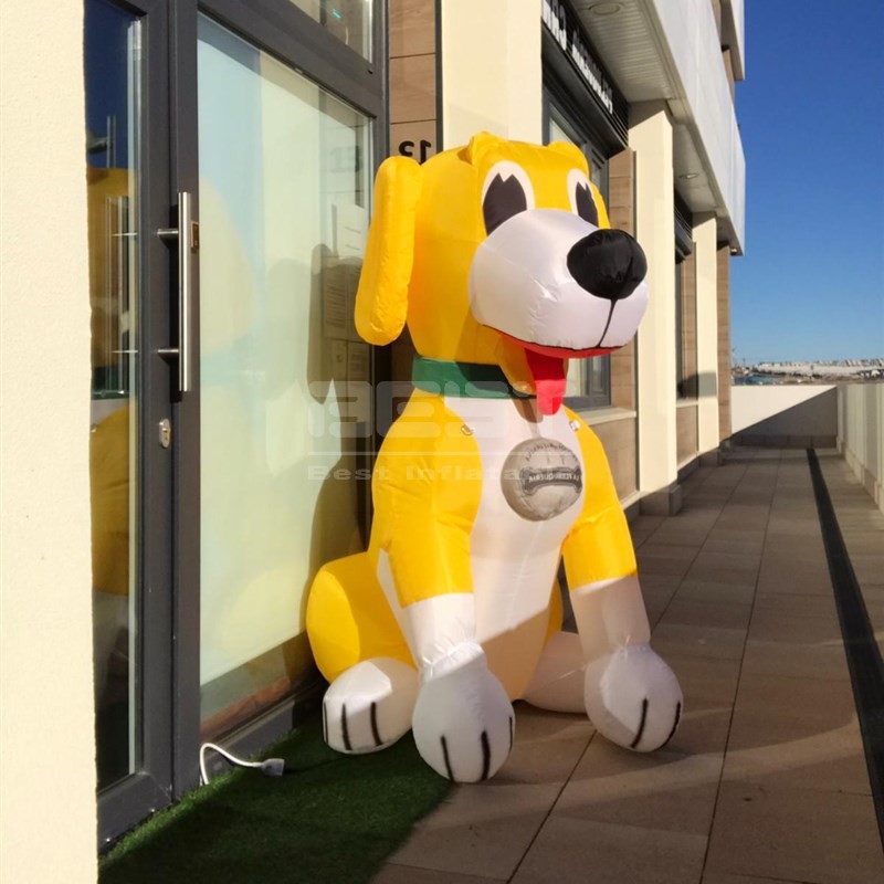 factory price Advertising Inflatable big Animal Dog large dog cartoon for Decoration