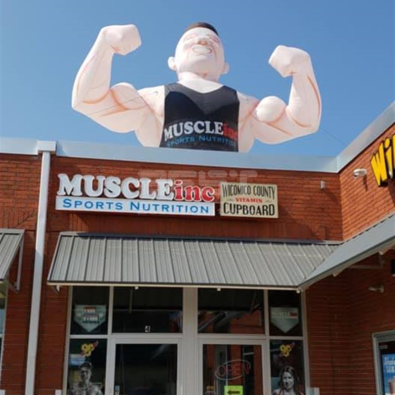 Airtight Factory Custom Make Giant Inflatable Muscle Man Balloon