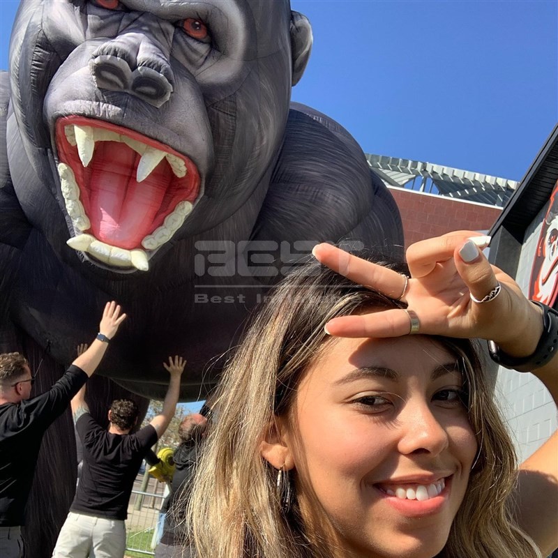 Custom giant big inflatable Balloon advertising cartoon custom design inflatables mascot animal gorilla