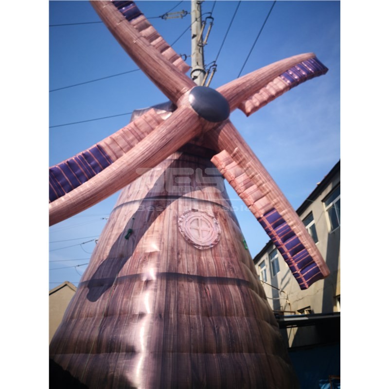 Customized inflatable printed windmill model for decoration or display