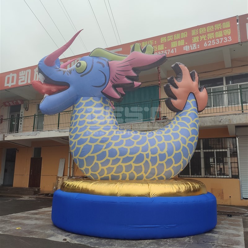 Hot Sale Custom Inflatable Cartoon Model Chinese Mascot Dragon Outdoor Giant Figures Advertising Inflatables