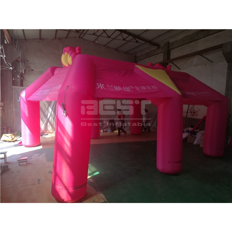 Portable Custom Logo Printed 6 legs Advertising promotion blow up trade show tent carpa inflable for events