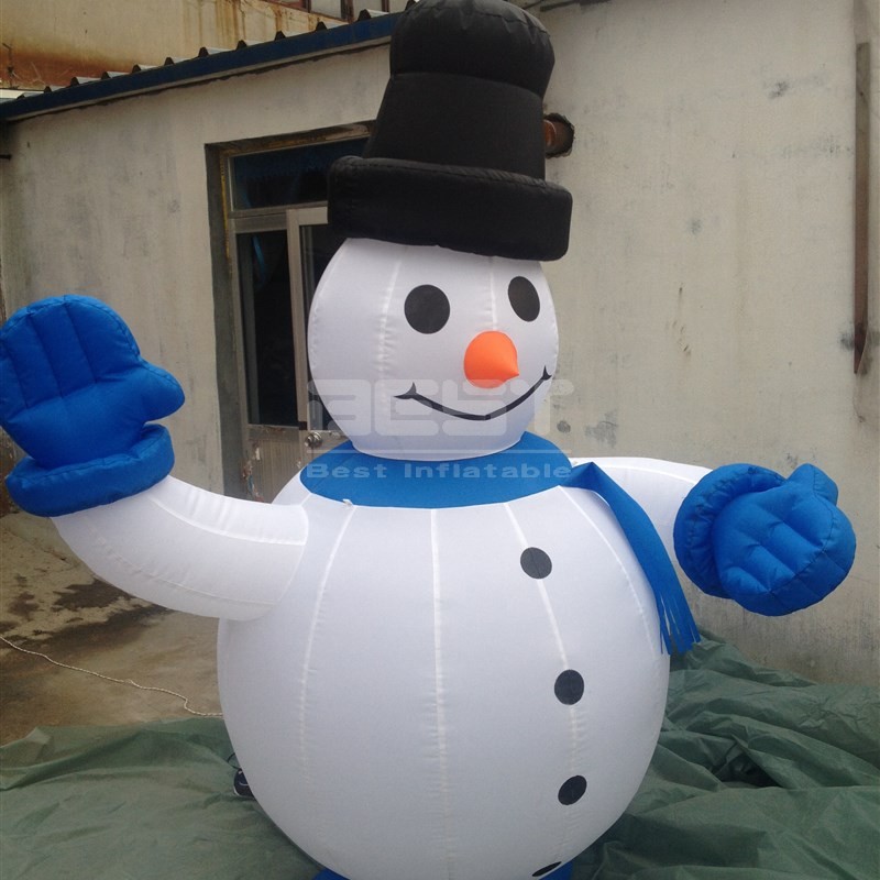 Blow Up Inflatable Christmas Xmas Snow man Yard Decorations with Rotating LED Lights