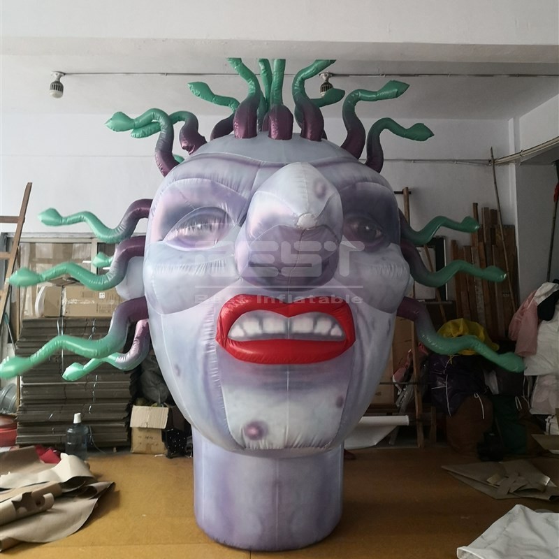 Halloween Hanging Skull Decoration Inflatable Skeleton Customized Inflatable Medusa
