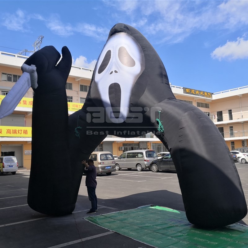 Horror movie themed arches large blow up inflatable Scary entrance archway