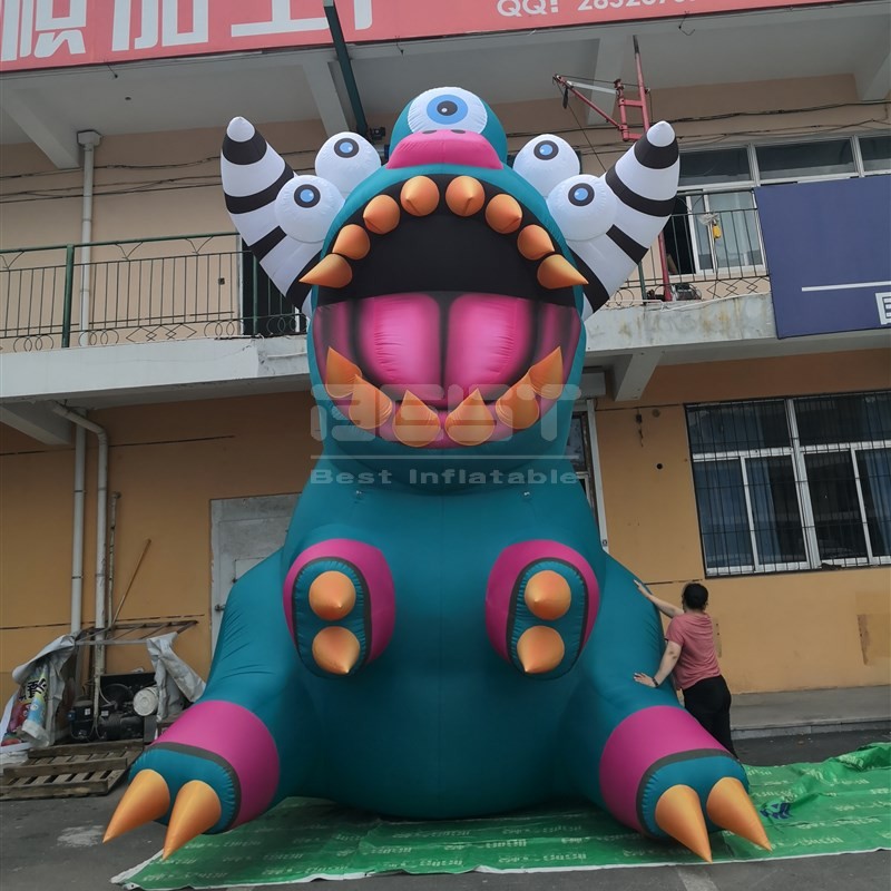 Halloween Blowup Aliens Eyeball Advertising Balloon green inflatable eyes monsters