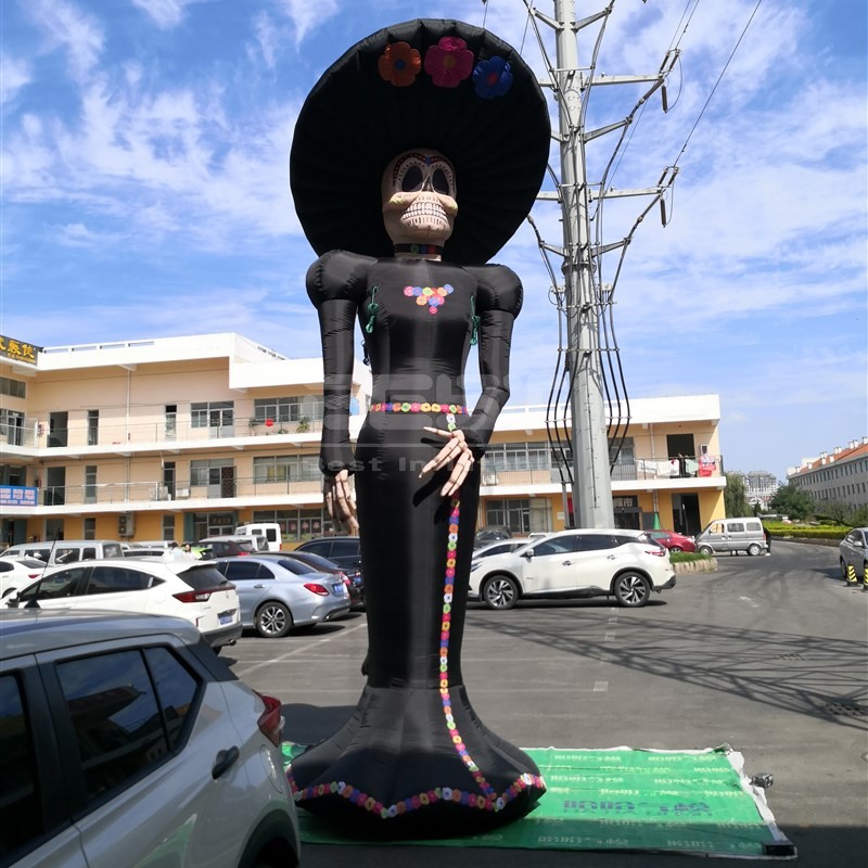 Inflatable Day of The Dead Skeleton Couple for Halloween Party Decoration