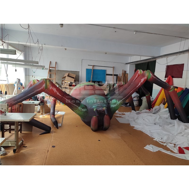Building Art Decoration Inflatable Spider Model For Halloween Decoration