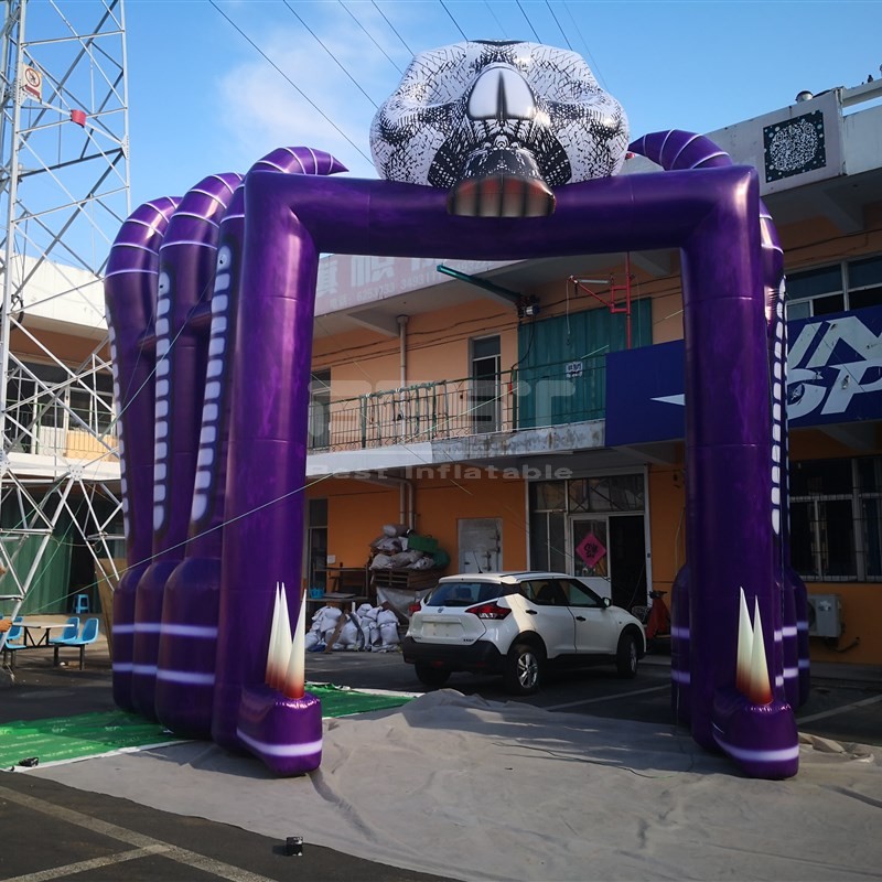 Latest Horror Skull Inflatable Halloween Arch Giant Halloween Inflatables Hot Sale