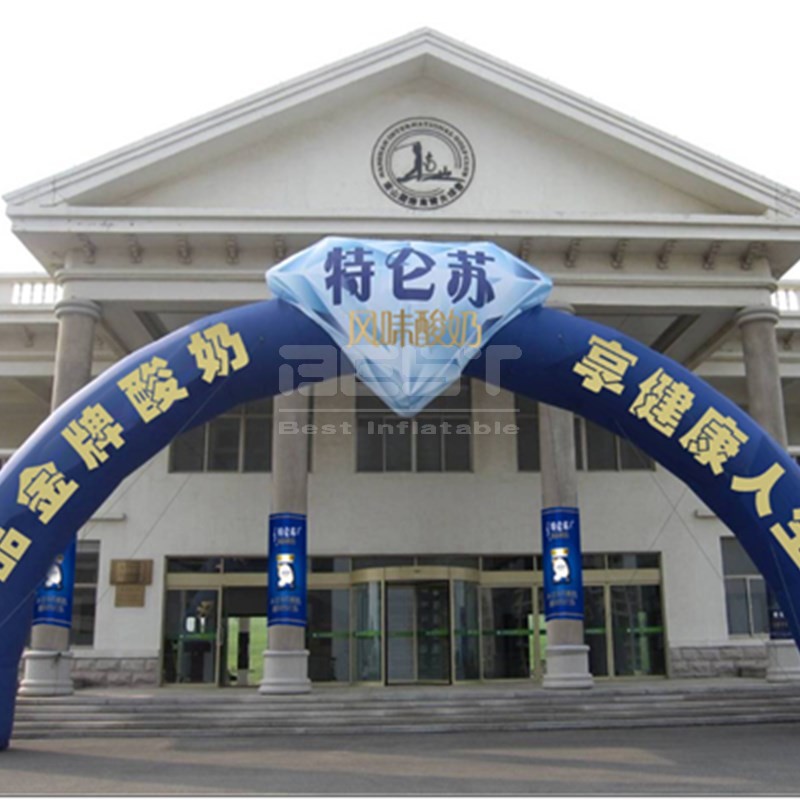 Diamond Advertising Inflatable Customized Inflatable Diamond Arch For Promotional