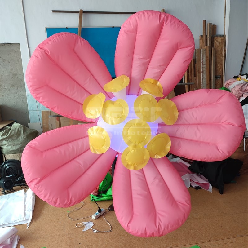 Festival Party Inflatable Flowers Props Lighting Inflatable Flower led inflatable white Colorful flower for decoration