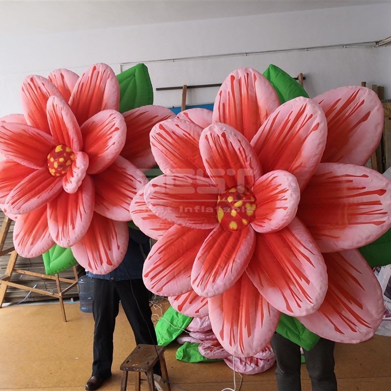 Newly Design Advertising Inflatable Artificial Flower Wedding Park Decoration Inflatable Flower Chain