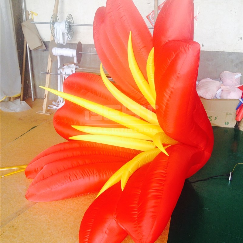 Beautiful Stage Inflatable Morning Glory Flower Customized Flower Inflatable For Stage