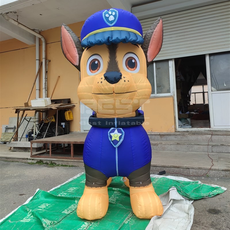 Giant Walking Moving Cartoon Inflatable PAW Dog Patrol Dog Plush Inflatable Mascot Costume Suit For Adults