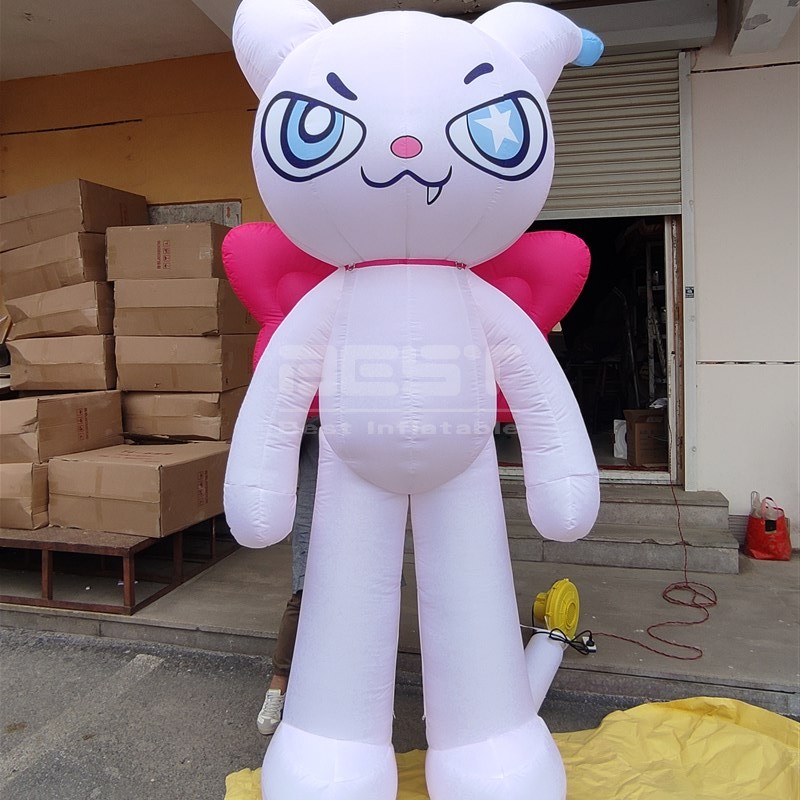 advertising custom made giant cat cartoon spaceman characters inflatable astronaut flying man
