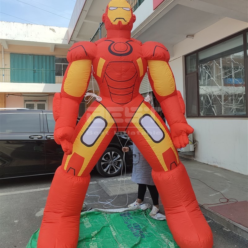 Commercial inflatable advertising cartoon model outdoor large inflatable iron man shape model
