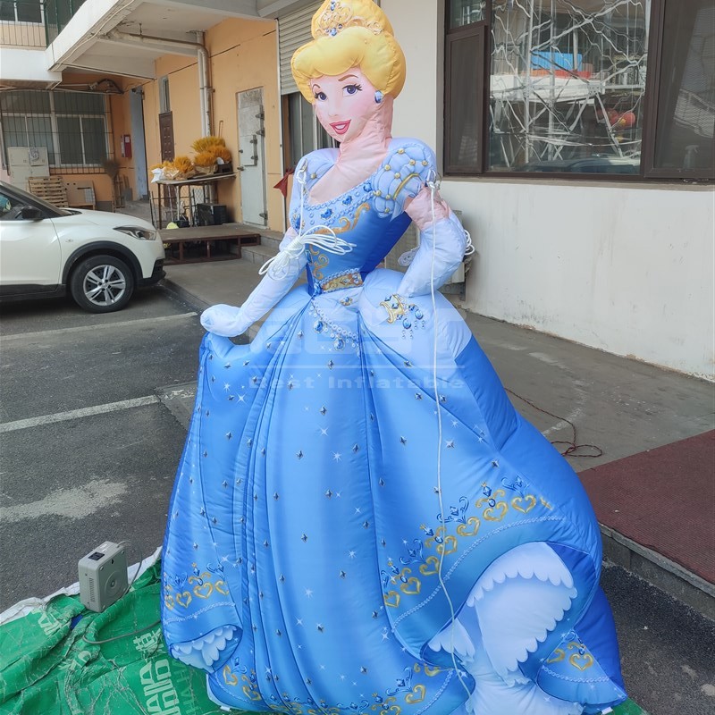 Inflatable Belle Princess Beauty and the Beast Movie Characters for Girls Party Decoration