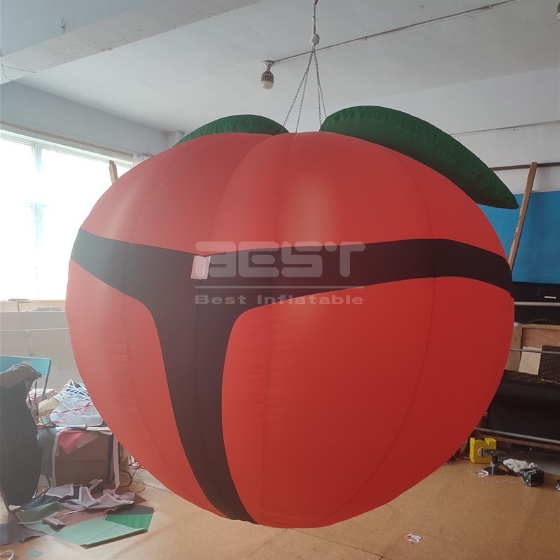 Inflatable cartoon decoration orange with underwear for event advertising