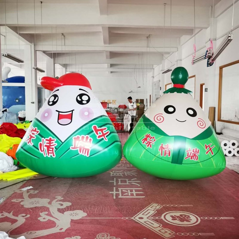 Customized Chinese traditional festival inflatable cartoon zongzi rice dumpling