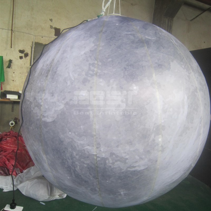 Custom LED Lighting Inflatable Planet Balloons Earth Moon Jupiter Saturn Uranus Neptune Mercury Venus For Party Decoration