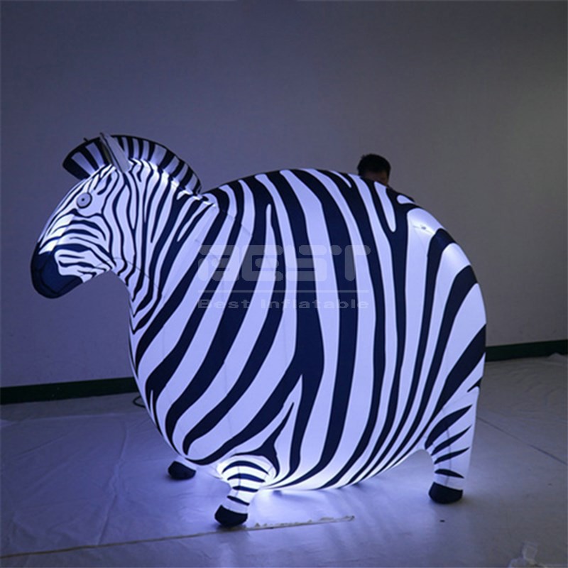 Customized advertising inflatable animal cartoon,inflatable zebra for outdoor advertising display