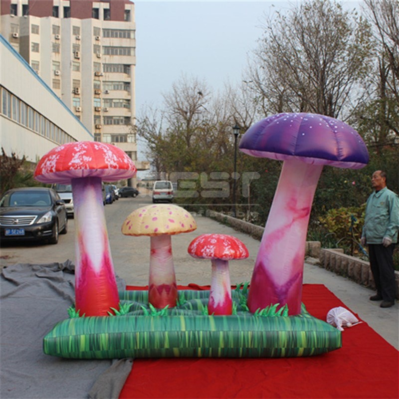 LED Lighting Inflatable mushroom decoration mushrooms for music festival Giant inflatable mushroom tent for stage