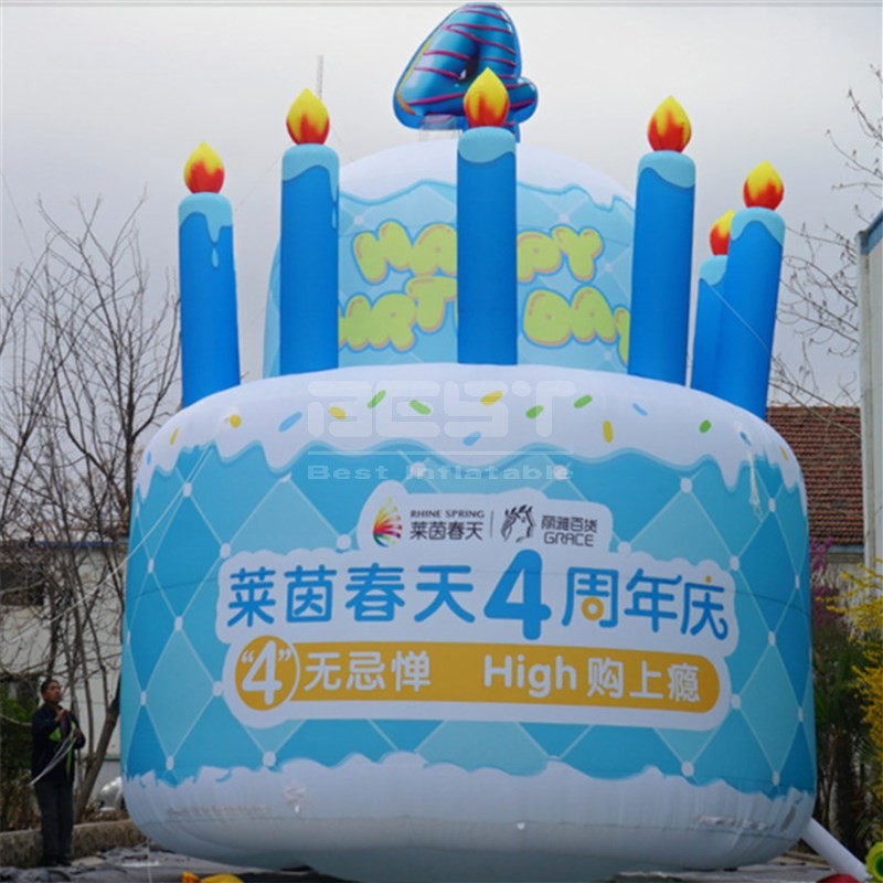 Customized Inflatable Cake Model For Party Giant Inflatable Model Birthdays Cake For Sale