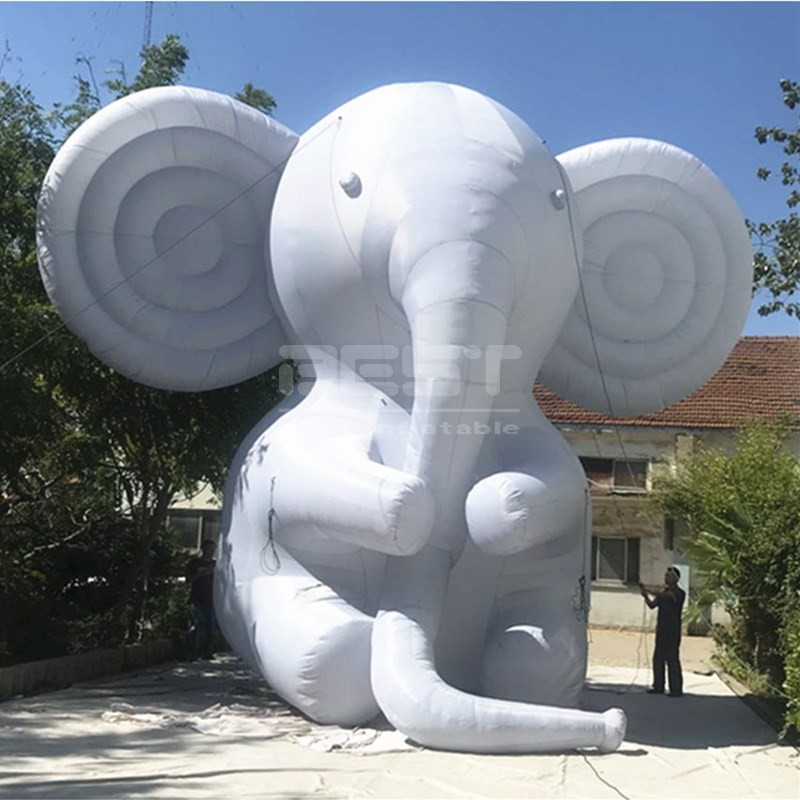 Hot Sale Cartoon Character Inflatable Cartoon Oxford Cloth Inflatable Advertising Inflatable Custom Elephant