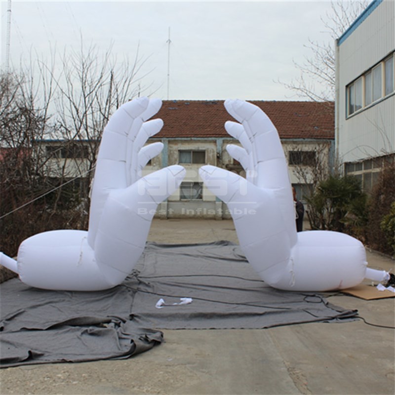 Promotional Giant Hand Inflatable Customized 4m Event Advertising Inflatable Hand Character