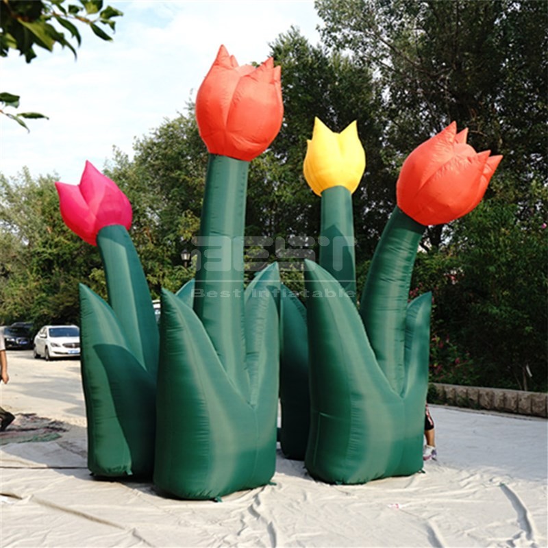 Event Inflatable Tulip Customized Stage Tulip Inflatable For Exhibition