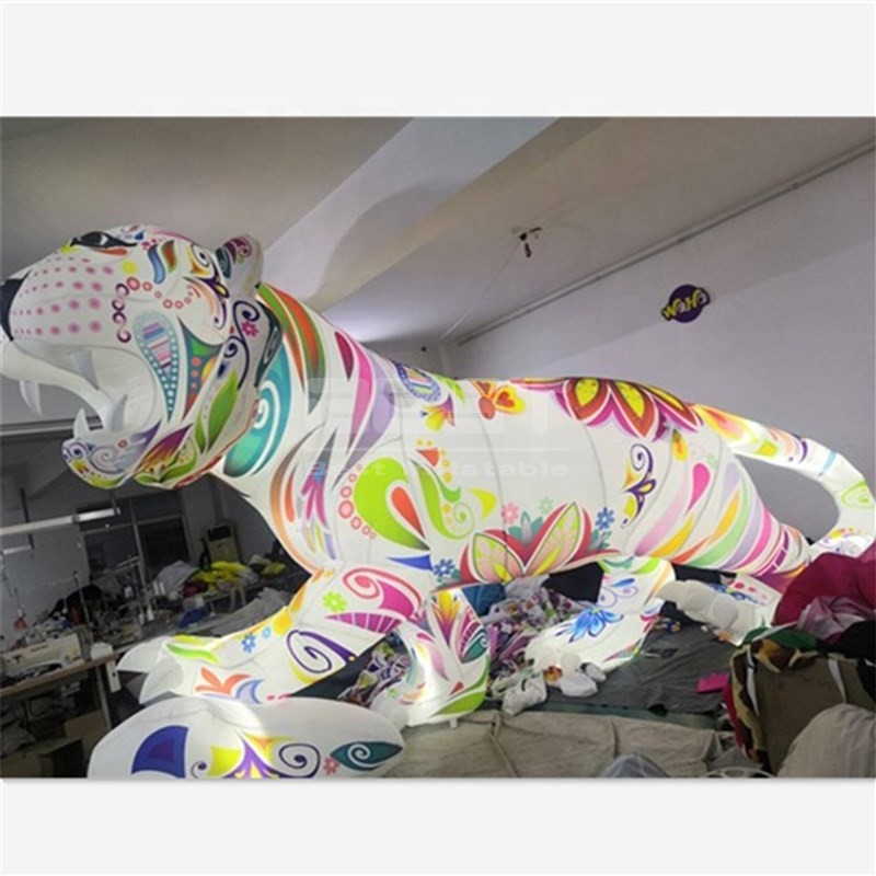 Event Inflatable Tiger Costume Customized Advertising Walking Tiger Inflatable For Parade