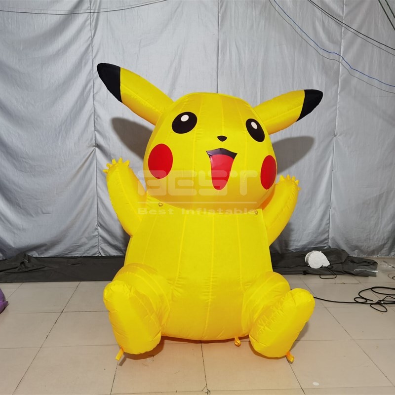 Lovely inflatable Pikachu inflatable cartoon model for activity decoration