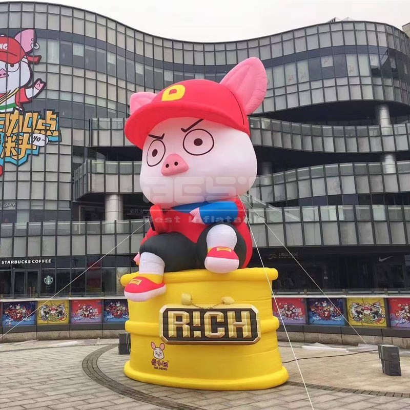 Custom Event Decoration Gg-bond Inflatable Pig Model For Advertising Inflatable Cartoon Characters