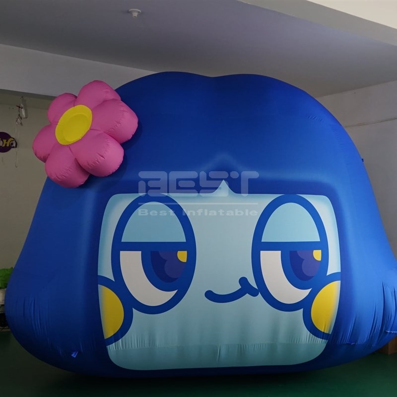Giant Smiley Girl Face Inflatable Advertising Custom Inflatable Model