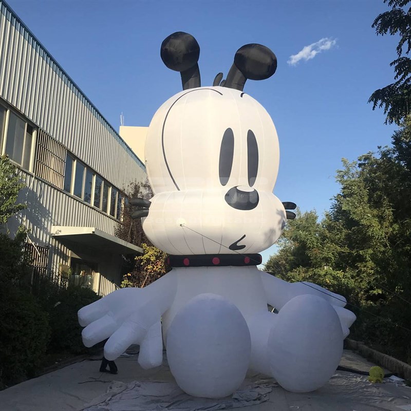 Funtoys Advertising custom inflatable walking dog costume inflatable plush dog Mascot costume for large event adult party