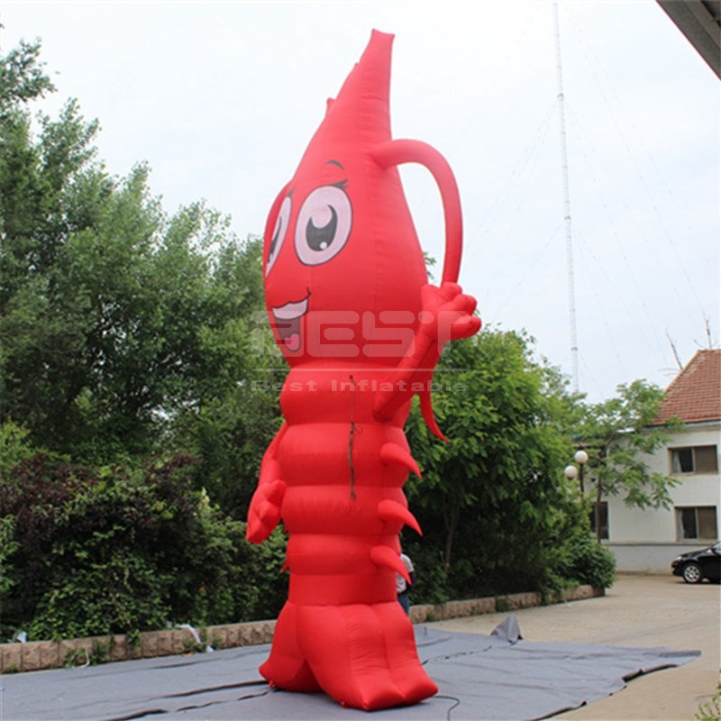 Lifelike crayfish hanging or trade meeting decorative props large inflatable chicken lobster
